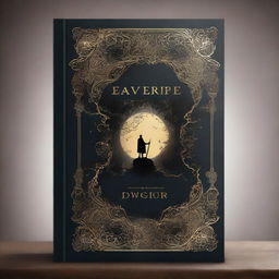 Create a book cover design with a dark, mysterious background, like a moonlit night or shadowy forest, evoking secrecy and hidden depths