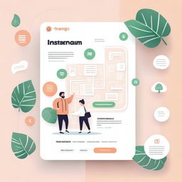 Create an image showcasing a roadmap for making money with an Instagram theme page