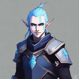 A male elf undead character, appearing around 30 years old