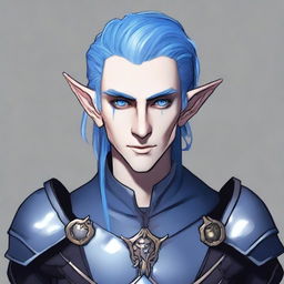 A male elf undead character, appearing around 30 years old