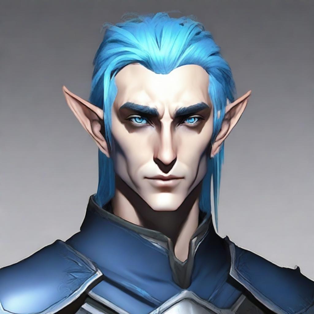 A male elf undead character, appearing around 30 years old