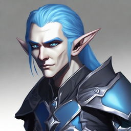 A male elf undead character, appearing around 30 years old