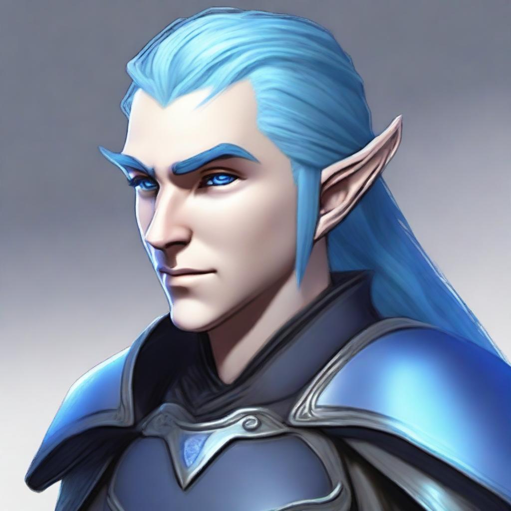 A male elf character, appearing around 30 years old