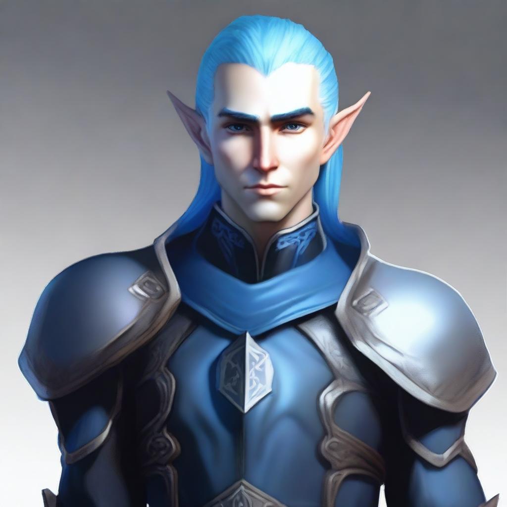 A male elf character, appearing around 30 years old