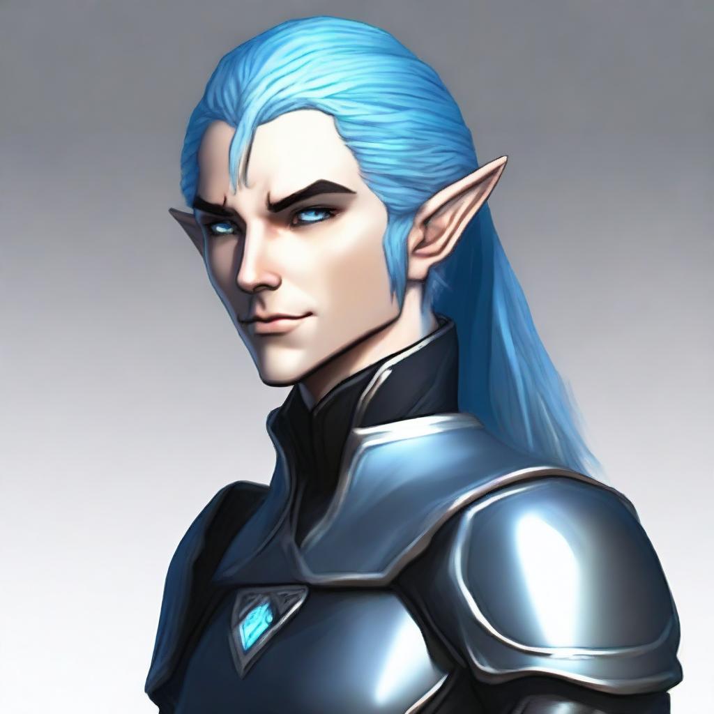 A male elf character, appearing around 30 years old