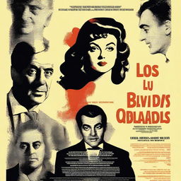 Diseña un póster vertical sobre la película "Los Olvidados" de Luis Buñuel, año 1950