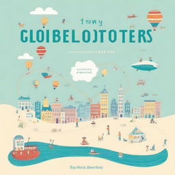 Design a sophisticated and appealing book cover for 'Tiny Globetrotters: A Complete Guide to Travelling with Infants and Toddlers'