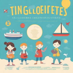 Design a sophisticated and appealing book cover for 'Tiny Globetrotters: A Complete Guide to Travelling with Infants and Toddlers'