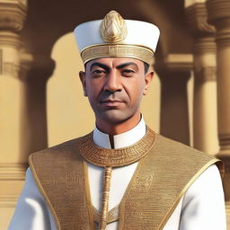 Create an image of an Egyptian man who has become a sultan