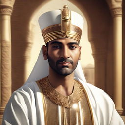 Create an image of an Egyptian man who has become a sultan