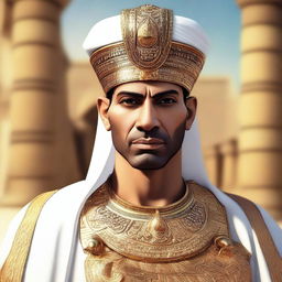 Create an image of an Egyptian man who has become a sultan