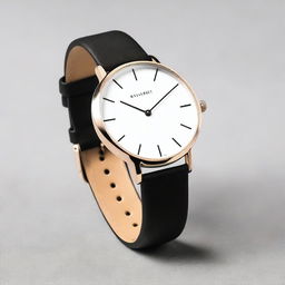 Design a modern, sleek watch with a minimalist aesthetic