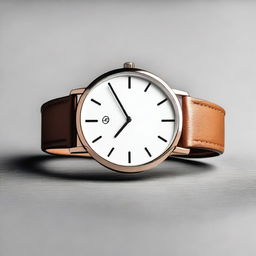 Design a modern, sleek watch with a minimalist aesthetic