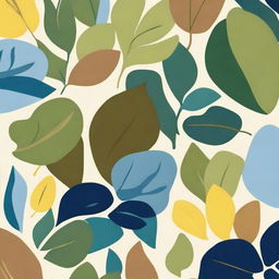 Create AI art inspired by Osborne and Little's Lamorran collection for Spring 2022, focusing on bold and abstract greenery patterns with organic forms like leaves and vines