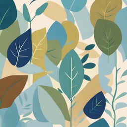 Create AI art inspired by Osborne and Little's Lamorran collection for Spring 2022, focusing on bold and abstract greenery patterns with organic forms like leaves and vines