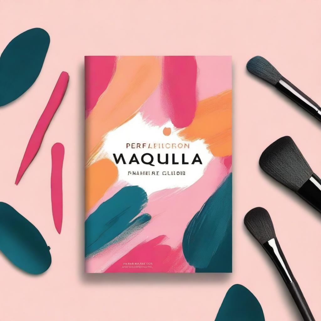 A book cover for a book titled 'La Perfección se Maquilla' by Nathalia Pacheco