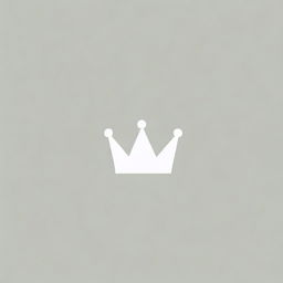 Create a logo featuring a white crown placed above a circle