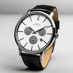 Create a detailed and elegant watch design, showcasing a sleek and modern aesthetic