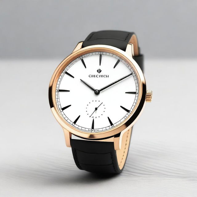 Create a detailed and elegant watch design