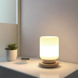 Design an indoor lamp specifically for elderly people with Alzheimer's disease