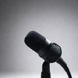 Realistic high-definition image of a microphone