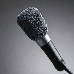 Realistic high-definition image of a microphone