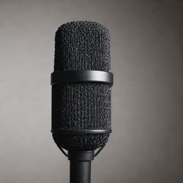 Realistic high-definition image of a microphone