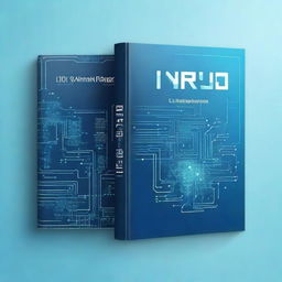 Create an A4 book cover that focuses on the themes of the internet, network, and computer technology