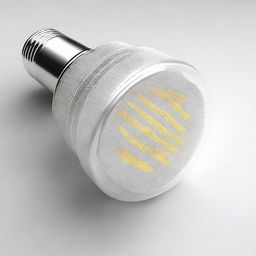 Create a top view design of an LED bulb