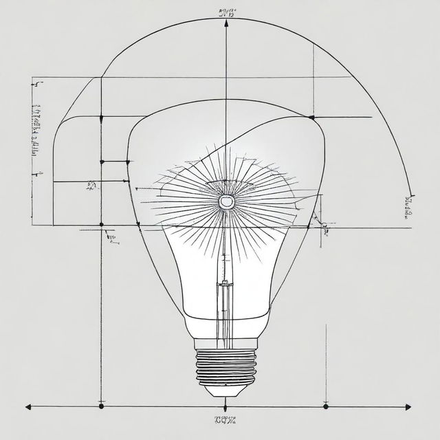 Draw the vertical polar curve of a conventional LED bulb