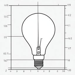 Draw the vertical polar curve of a conventional LED bulb