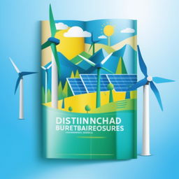 Create a technical book cover for 'Distributed Energy Resources' by P