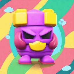 Create an image of a Brawl Stars Omega Box toy