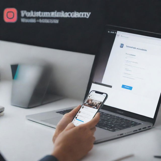 An Instagram profile for Volumebulls Academy showing a well-designed banner, engaging posts on trading education, and a follower count proudly displaying '2M followers'