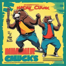 Create a movie poster for the 2014 film 'Numb Chucks'
