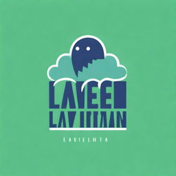 Create a logo featuring the word 'Laviathan' with elements of a sea monster