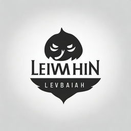 Create a logo featuring the word 'Leviathan' with elements that evoke strength and fear