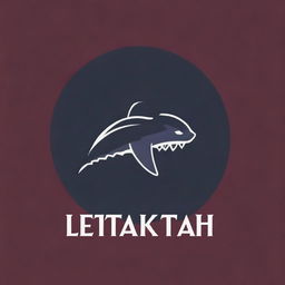 Create a logo featuring the word 'Leviathan' with elements that evoke strength and fear