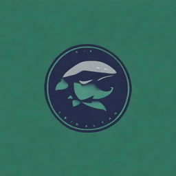 Create a logo featuring the word 'Leviathan' with elements that evoke strength