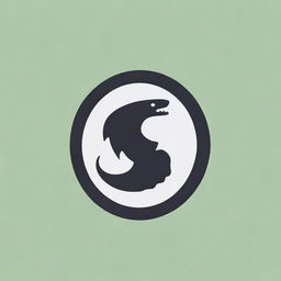 Create a logo featuring the word 'Leviathan' with elements that evoke strength