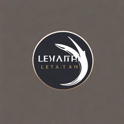 Create a logo featuring the word 'Leviathan' with elements that evoke strength