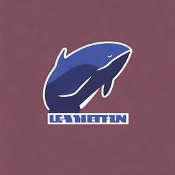 Create a logo featuring the word 'Leviathan' with elements that evoke strength