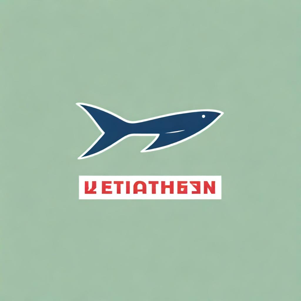 Create a logo featuring the word 'Leviathan' with elements that evoke strength