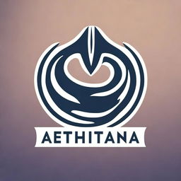 Create a logo featuring the word 'Leviathan' with elements that evoke strength