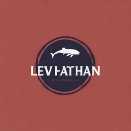 Create a logo featuring the word 'Leviathan' with elements that evoke strength