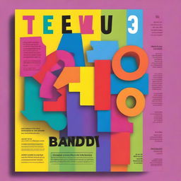 A colorful and engaging magazine cover featuring a rebus puzzle