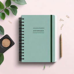 A sleek and modern productivity planner with sections for daily tasks, goals, and notes