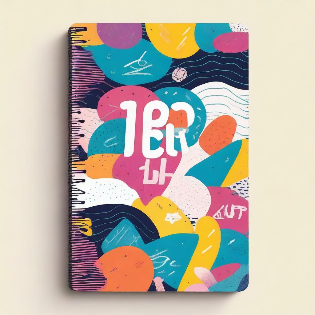 A vibrant and creative front cover for a to-do list notebook