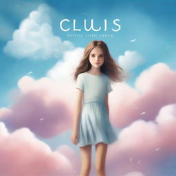 Create a book cover for a novel titled 'Clouds'