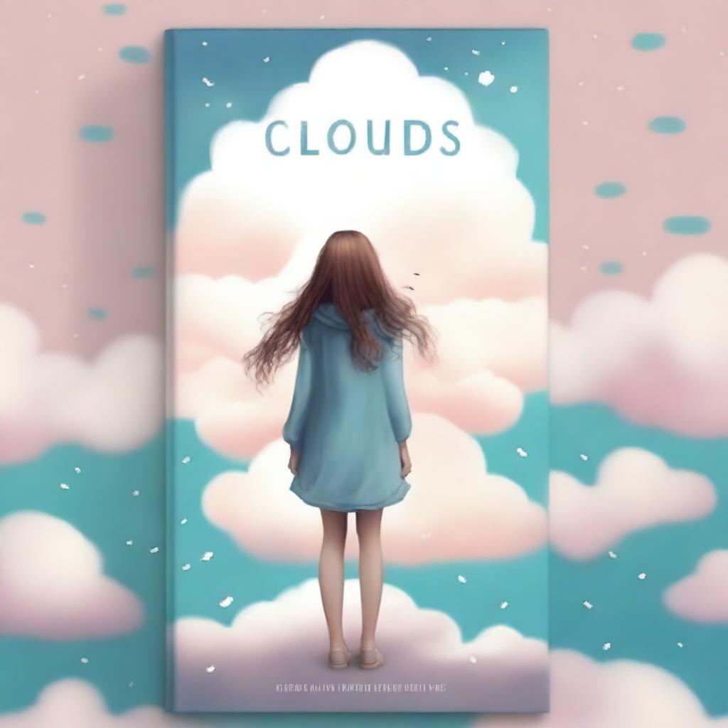 Create a book cover for a novel titled 'Clouds'